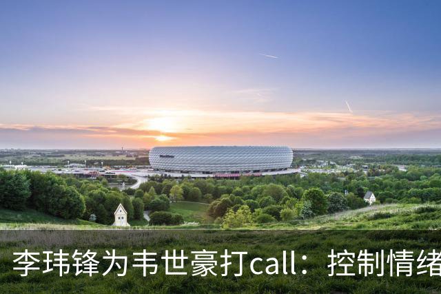 李玮锋为韦世豪打call：控制情绪，专注踢球才是王道！